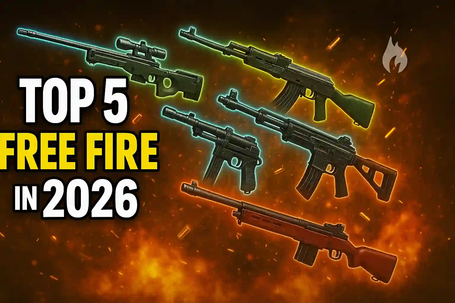 Top 5 Free Fire Weapons in 2025
